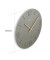 Wanduhr Kreta grau Mitteldichte Holzfaserplatte (MDF), Ø 30,0 cm