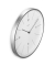 Wanduhr Sardinien weiß silber Kunststoff, Ø 30,0 cm
