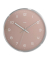 Funkwanduhr Fidschi rosa silber Aluminium, Ø 30,0 cm