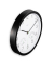Wanduhr Santorini weiß schwarz Kunststoff, Ø 30,0 cm