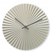  Wanduhr Barbados 00185886, graugrün, 30cm, Rund, analog