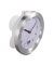 Wanduhr Mauritius weiß silber Aluminium gebürstet, Ø 17,0 cm