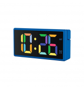 digitaler Wecker Ibiza blau Kunststoff 15,0 x 7,5 cm