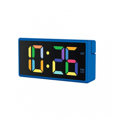digitaler Wecker Ibiza blau Kunststoff 15,0 x 7,5 cm