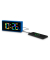 digitaler Wecker Ibiza blau Kunststoff 15,0 x 7,5 cm