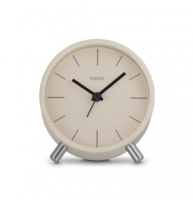 Funkwecker Flores beige Kunststoff 12,0 cm, Ø 11,0 cm