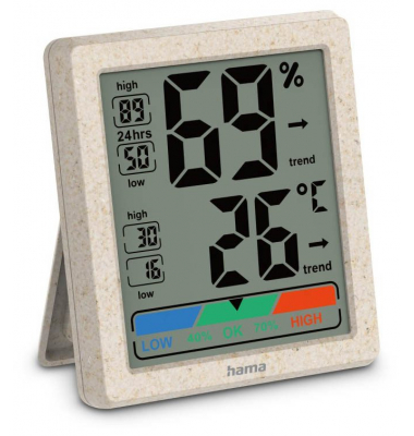 Ponza Thermometer braun