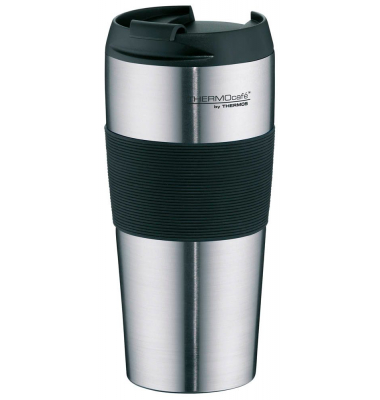 Isolierbecher PRO schwarz, silber 0,4 l