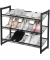 Schuhregal schwarz 74,0 x 30,7 x 62,8 cm