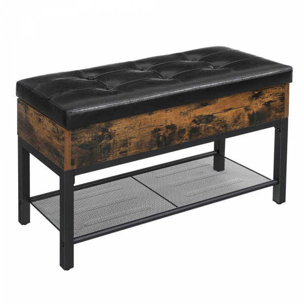 6955880398720 - Schuhbank LSB46BXV1 braun schwarz Kunstleder 700 cm 6955880398720 VASAGLE 6955880398720 - Schuhbank LSB46BXV1 braun schwarz Kunstleder 700 cm 6955880398720 VASAGLE