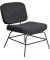 Sessel CURVE anthrazit schwarz Stoff