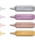 Textmarker TL 46, 254674, Pack, 4-farbig sortiert, 1-5mm Keilspitze