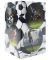 Stiftehalter Fu&szlig;ball Karton 8,0 x 8,0 x 13,5 cm