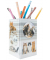 Stiftehalter Katzen Karton 8,0 x 8,0 x 13,5 cm