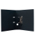 Ordner Color 20120, A4 70mm breit vollfarbig, 2/3 gemustert schwarz