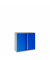 Stahlschrank SCL SCL0891GBK, abschlie&szlig;bar, 2 OH, grau/blau, 91,5x83x37cm (BxHxT)