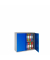 Stahlschrank SCL SCL0891GBK, abschlie&szlig;bar, 2 OH, grau/blau, 91,5x83x37cm (BxHxT)