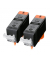 Druckerpatrone PGI-520 BK Twin-Pack 2932B019 (PGI-520BK), schwarz, ca. 2x 324 Seiten