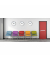 Wanduhr MAXI POP GREY 400094488 +Battterie metallgrau