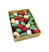 Geschenkband 1596-099, Glitter Star, farbig sortiert