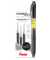 3er Set EnerGel Minen LR7, schwarz plus 1 Stift BL107 schwarz, gratis