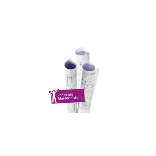 4026343033662 - Plotterpapier MasterJet CAD 80 80 g m² hochweiß duplexfähig L 50 m x Rollenbreite 610 mm 4 Rollen