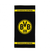 Duschtuch 19801300, gro&szlig;e Borussia Dortmund-Schriftzug, 140x70cm