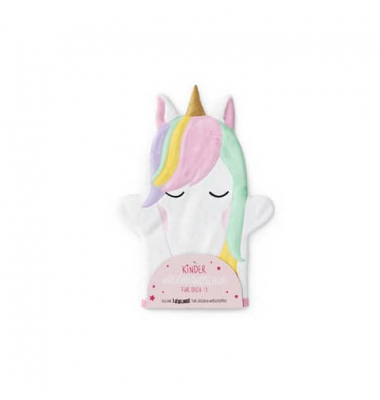 Waschhandschuh Einhorn, mehrfarbig, Größe Einheitsgröße