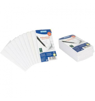 Kellnerblock 40602, blanko, 7,5x14cm, 70g, 50 Blatt