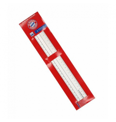 Lineal Aluminium 30cm silber