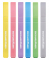 Textmarker Slim pastell, 551506, Etui (6 #), farbig sortiert (pastellgelb/pastellrosa/pastelllila/pastellblau/pastellgr&uuml;n/pastel