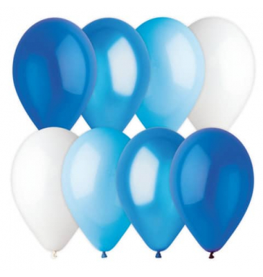Luftballon Home-Party-Mix 16ST blau