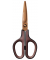 Schere Fitcut Curve - Premium Titanium, 17,5 cm, braun