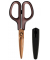 Schere Fitcut Curve - Premium Titanium, 17,5 cm, braun