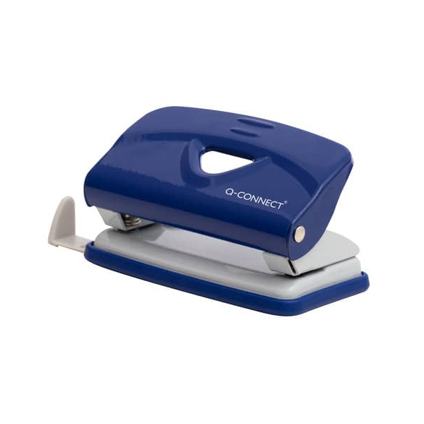 5705831142152 - Bürolocher KF14215 blau grau bis 10mm 10 Blatt mit Anschlagschiene 5705831142152 Q-connect