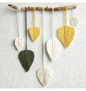 Motivservietten 207457, mehrfarbig / Makramee-Saison, 3-lagig, 33x33cm