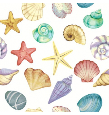 Motivserviette 33x33cm maritim