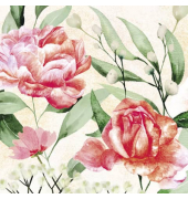 Motivservietten 209963 / Rosensymphonie, 3-lagig, 25x25cm