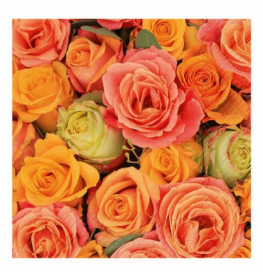 Motivserviette 33x33cm Herbst