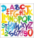 Motivserviette 33x33cm Schulanfang ABC