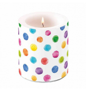 Kerze 19319315 bunt 10x10cm 45 Stunden Brenndauer