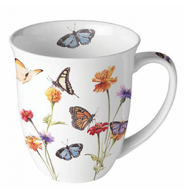 Kaffeebecher 0,4l Butterfly garden