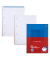 Collegeblock 040839000 Premio Twice, Lineatur 27 + Lineatur 28 / liniert+kariert mit Rand innen/außen, A4, 90g, rot, 80 Blatt