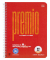 Collegeblock 040834022 Premio, Lineatur 22 / liniert mit Rand innen, A5, 90g, rot, 80 Blatt