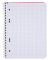 Collegeblock 040834022 Premio, Lineatur 22 / kariert mit Rand innen, A5, 90g, rot, 80 Blatt