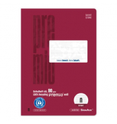 Notenheft 040780666 PREMIO / Notensystem / keine, A5, 90g, bordeaux, 16 Blatt / 32 Seiten