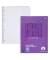 Collegeblock 040835025 Premio, Lineatur 25 / liniert mit weißem Rand, A4, 90g, violett, 80 Blatt