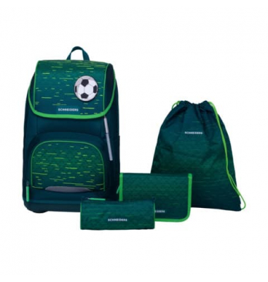 Schultaschenset Soccer Star green