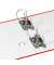 Doppelordner Postscheckordner 330079015, 2xA5 quer 75mm breit Kunststoff vollfarbig rot