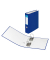 Doppelordner Postscheckordner 330079001, 2xA5 quer 75mm breit Kunststoff vollfarbig blau